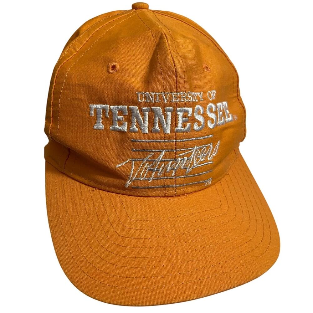 Vintage Tennessee Volunteers Vols Hat Snapback White Orange Signature Collection